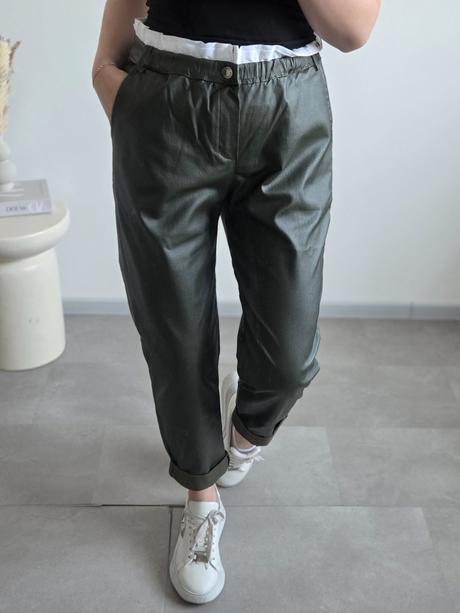 Khaki nohavice l, l