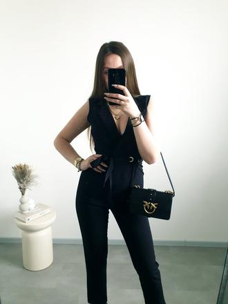 Čierny overal s/m, s