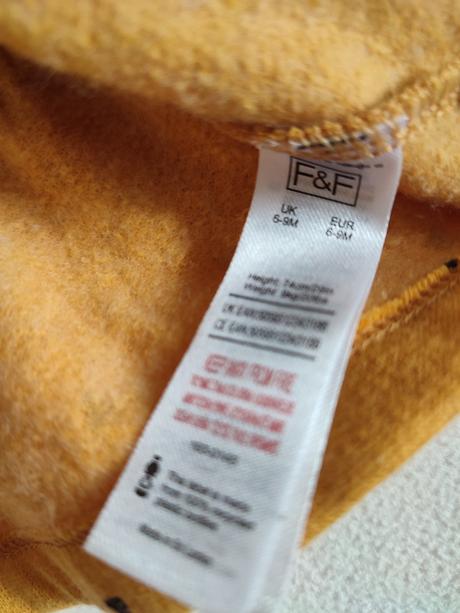 Žlté šaty 6-9, f&f,80