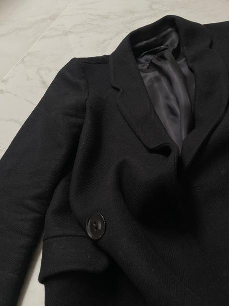 Dvojradový vlnený kabát zara, zara,xs