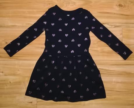 Šaty so srdiečkami, h&m,98