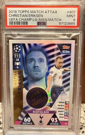 Futbalová karta - christian eriksen, 