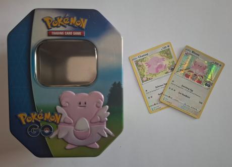 Pokémon go plechovka blissey + karta, nálepky, 