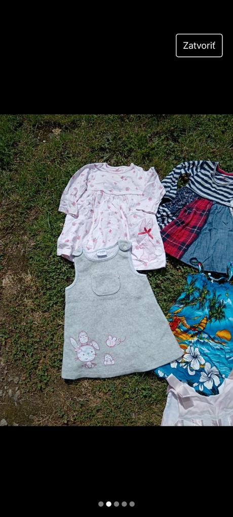 Dievčenské šaty balík 6-9 mesiacov, next,74