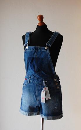 Štýlové džínsové kraťasy na traky, lee cooper,xs