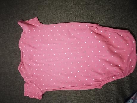 Ruzove bodkovane body h&m 92, h&m,92