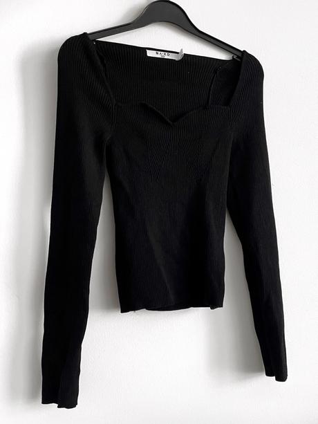 Na-kd rebrovaný top srdiečkový štvorcový výstrih, 30