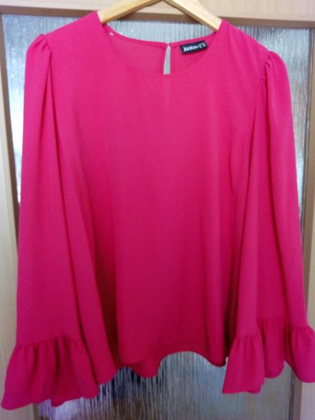 Blúzka tmavoružová 42 aj 44, 42