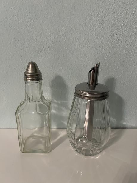 Retro cukornička a nádoba na olej- cena spolu, 