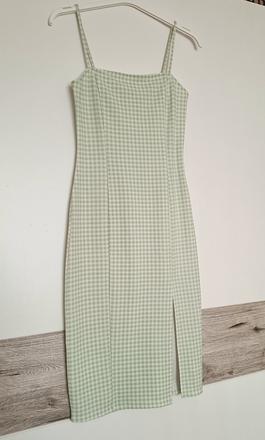 Zelenkavé šaty h&m, h&m,m