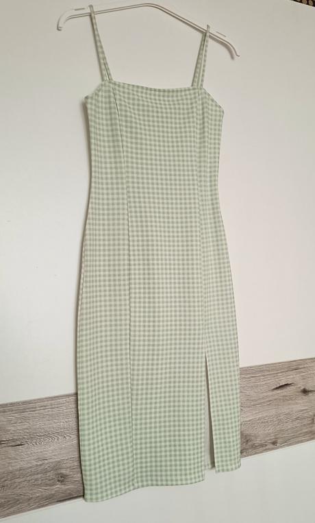 Zelenkavé šaty h&m, h&m,m