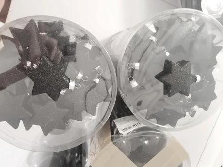 Vianočné gule leskle+ligotave hviezdičky, 