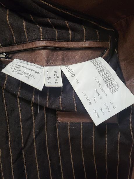 Pánsky kožený kabát, 54