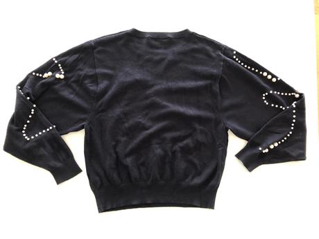 Svetrik s perlami, zara,s