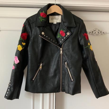 Koženková bunda river island č. 128, 8 rokov, river island,128