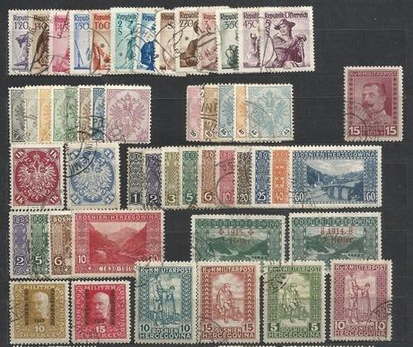 Známky, zbierka, rakúsko, rakúsko-uhorsko,