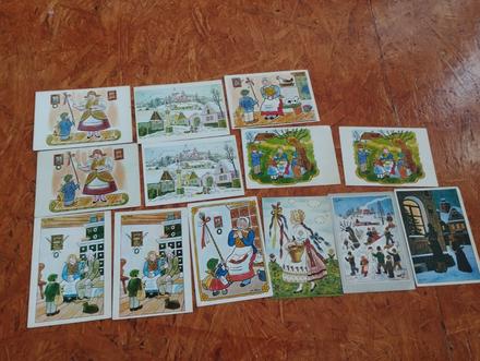 Lada pohladnice staré kreslene, 