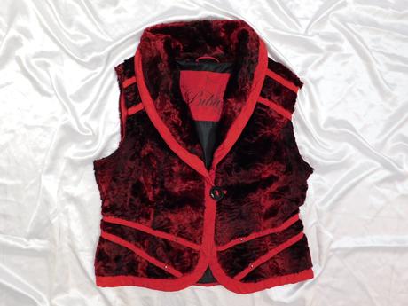 Pekna štylova plišova vesta, 42