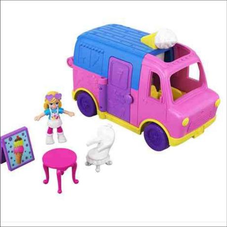Polly pocket - zmrzlinarske auto, 
