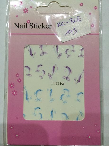 Nálepky a vodolepky na nechty 5 ks, 