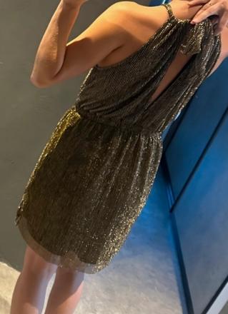 Zlaté šaty s/m, h&m,s