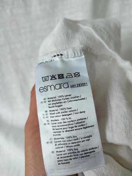 Ľanové tričko 38/40, esmara,m