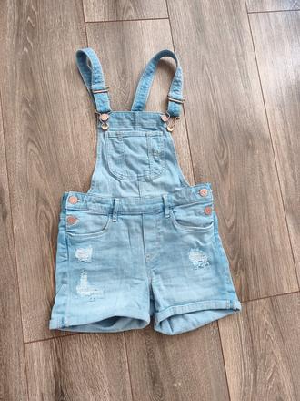 Riflové šortky na traky, h&m,128