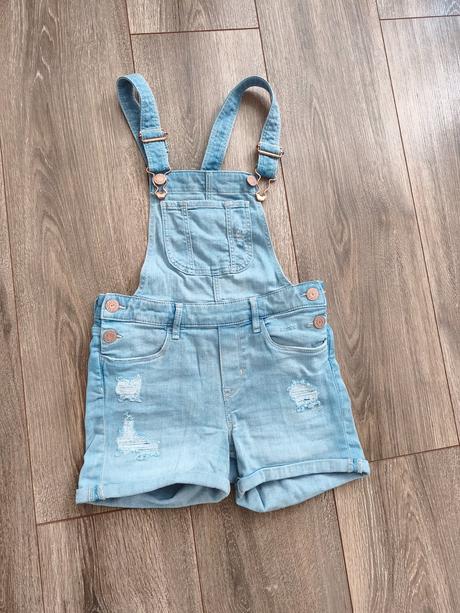 Riflové šortky na traky, h&m,128