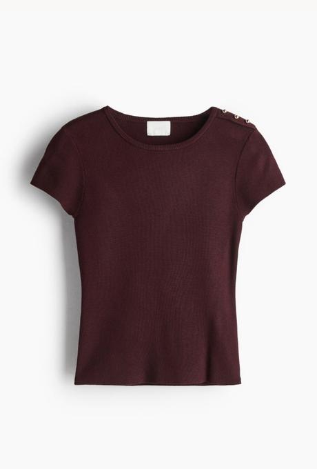 Tričko z úpletu, h&m,s