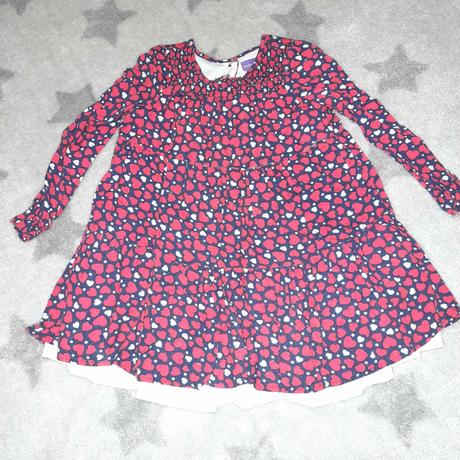 Srdiečkové dievčenské točivé šaty so spodničkou, 116