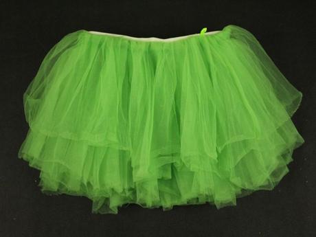 Zelená tylová sukňa,