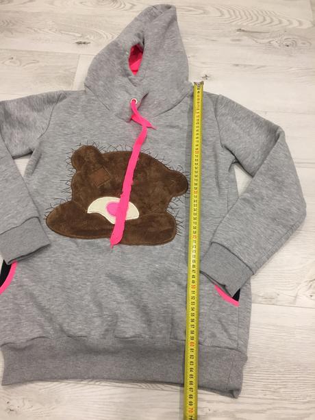 Hrubá mikina s mackom, s