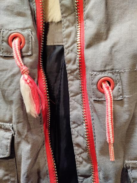 Zimná bunda s kožušinkou, h&m,116