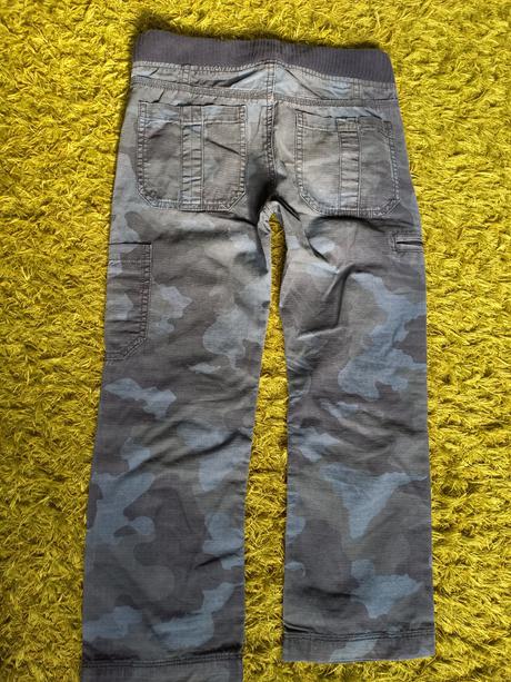 Modré maskáčové nohavice, f&f,128