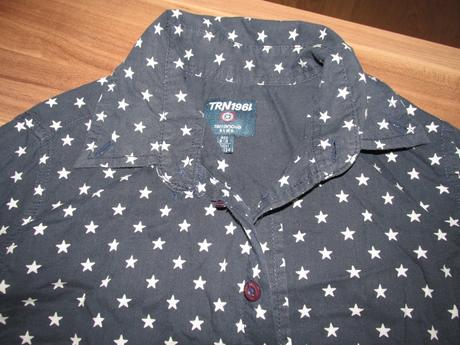 Tmavo modrá košeľa s hviezdičkami v. 128/134, terranova,128