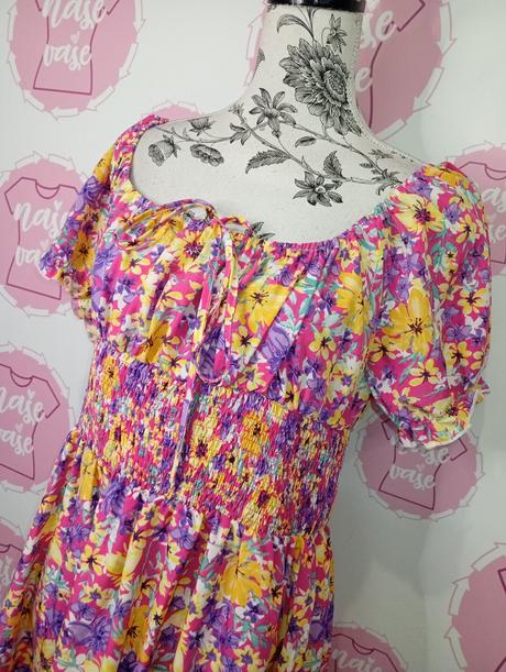 Kvietkované šaty l/xl, l