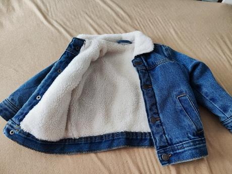 Zateplená riflová bunda, pepco,86