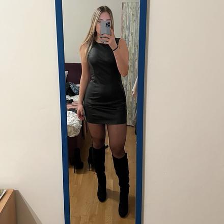 Mini kozene saty, zara,m