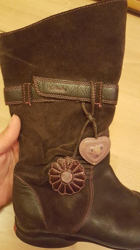 Kožené čižmy clarks, č.32, clarks,32