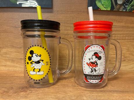 2x plastový pohár mickey mouse, 