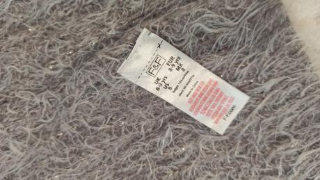 Sivý dievčenský sveter, f&f,134