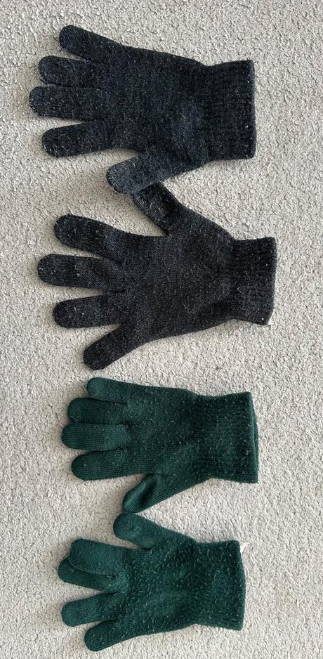 Rukavice 2 páry, h&m,128