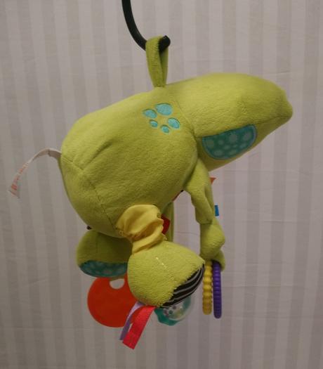 Plyšová zavesovacia žaba, bright starts, 20 cm,