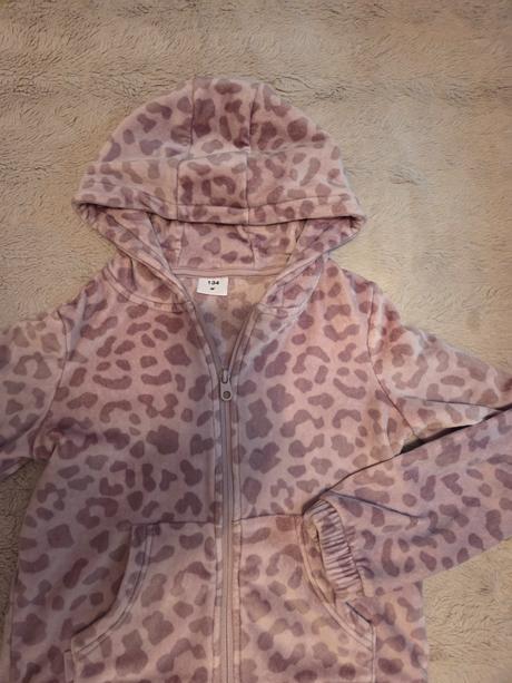 Plyšová dievčenská mikina 4f, 134