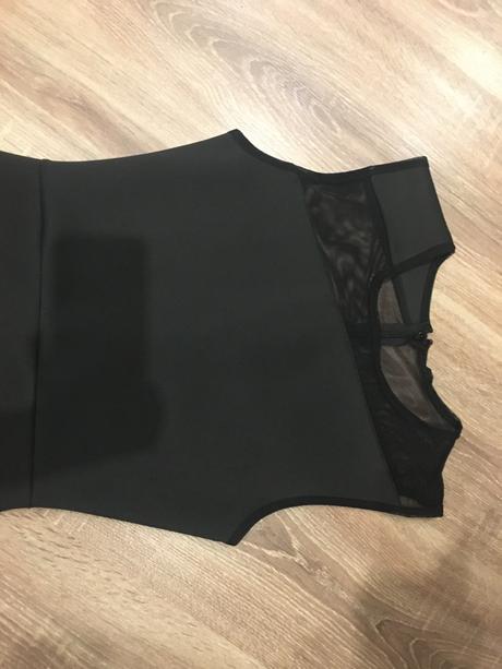 Čierne bandažové šaty, xs