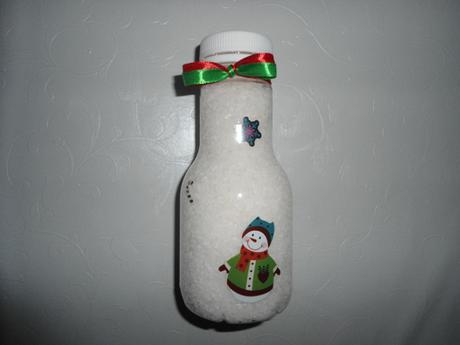 Voňavá morská soľ do kúpeľa - vianočná fľaška, 
