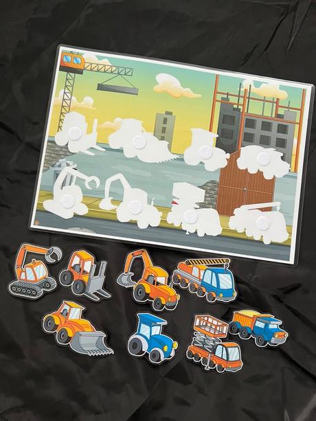 Didaktická zalaminovaná aktivita na suchý zips,