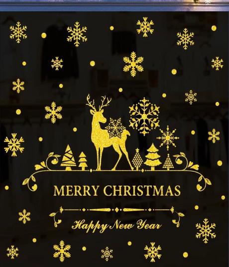 Vianočné nálepky na okno, 