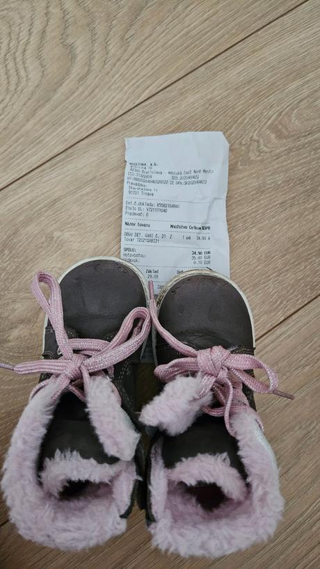 Predám detské zimné topánky, protetika,21