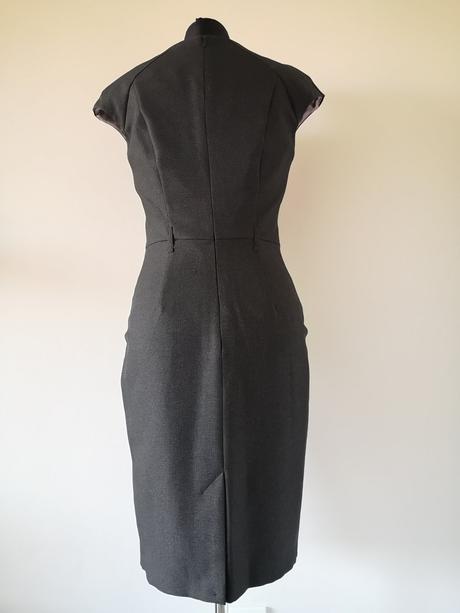 F&f tmavo sivé business šaty, f&f,s